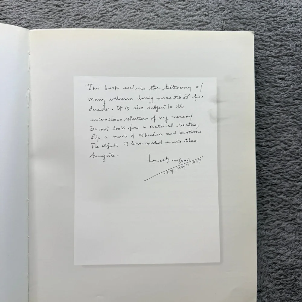 Louise Bourgeois Blue Days and Pink Days Book Fondazione Prada 1997